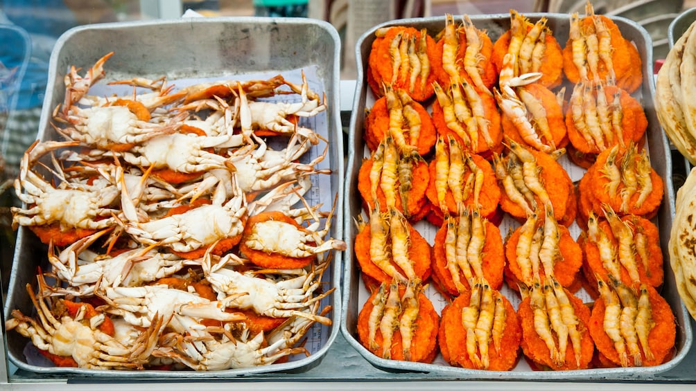 Seafood at a market in Colombo