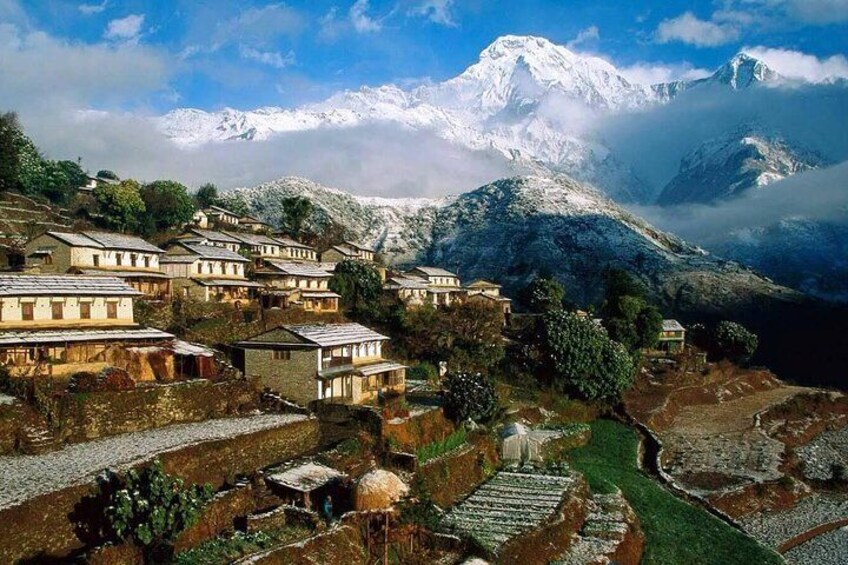 Pokhara To Ghandruk Map 3-Day Ghandruk Loop Trek From Pokhara