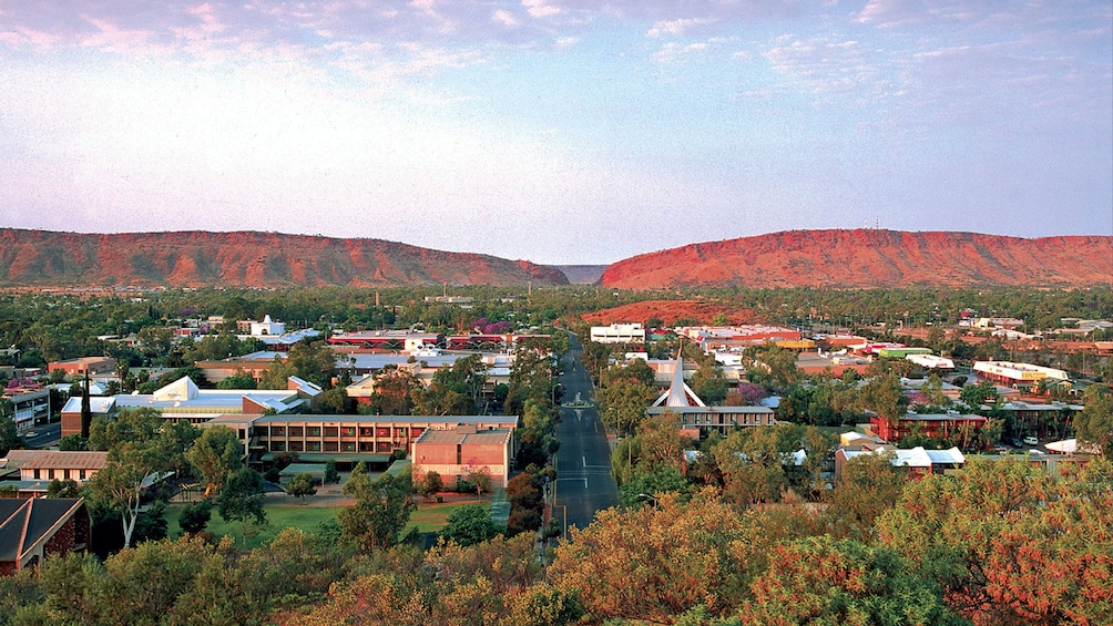 Panoramic view of Alice Springs