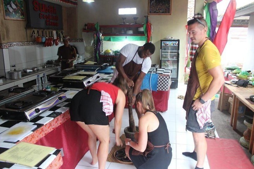 Subak cooking class (Balinese cooking school) 9 Dish Cooking and Market Tour