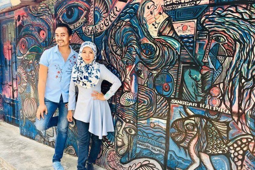 Mural at Tamansari water castle
