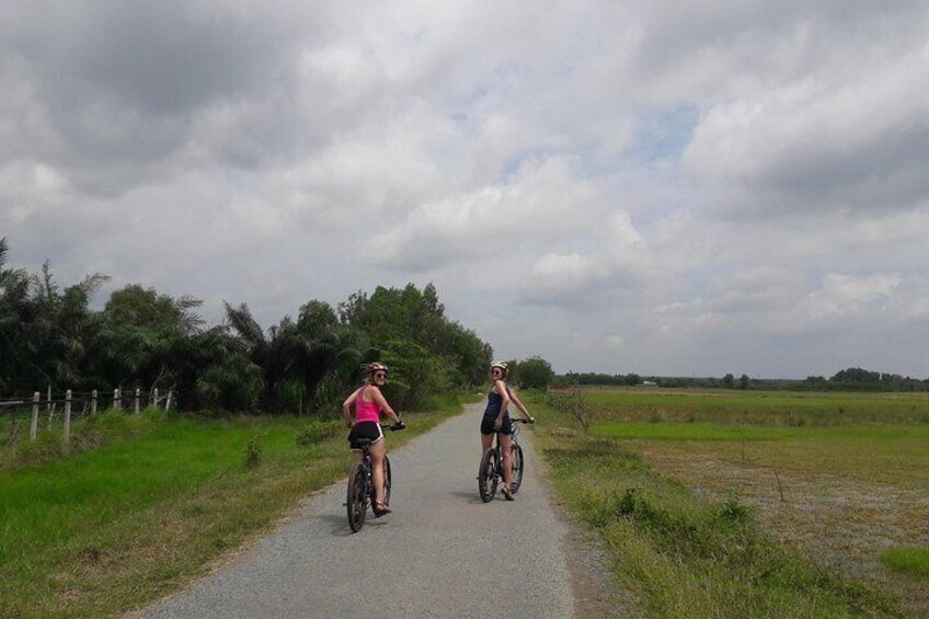 Cycling in Cu Chi village