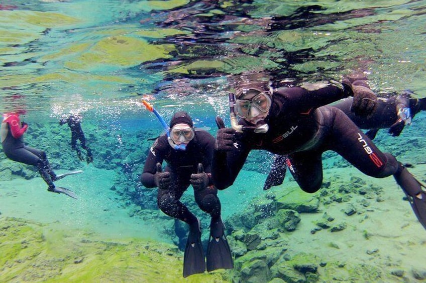 Snorkeling in Silfra Fissure 