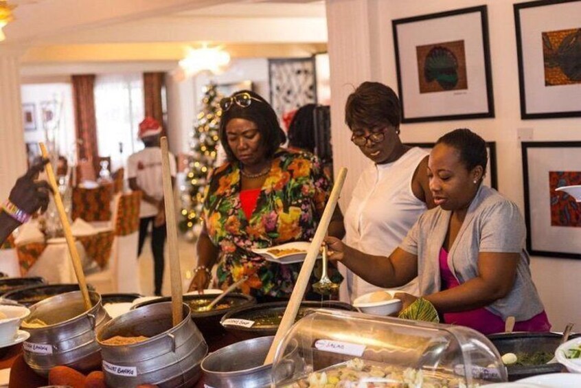 Kenkey bar lounge . Ghan , Kumasi