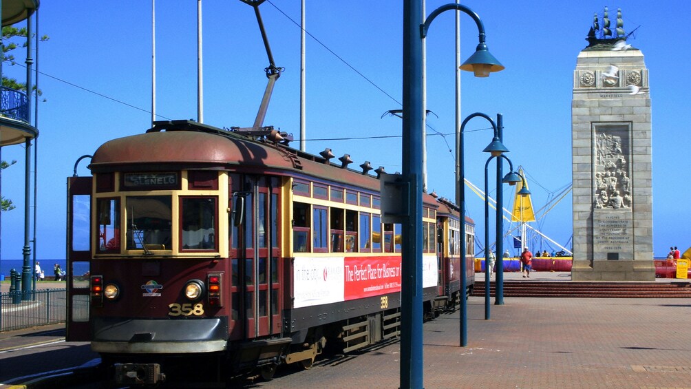 The Glenelg Tram in the city center in Adelaide