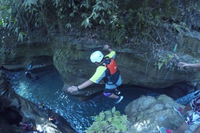 Badian Canyoneering Adventure and Kawasan Waterfalls Private Tour