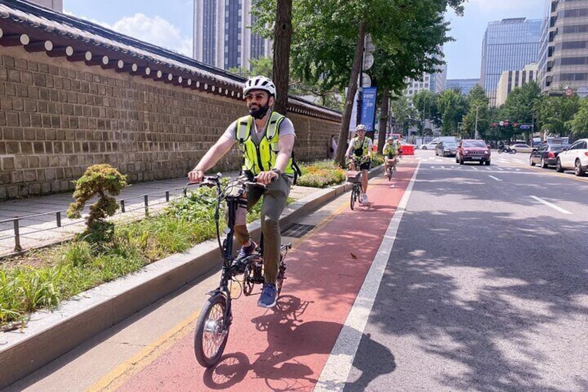 Morning E-Bike riding in Seoul