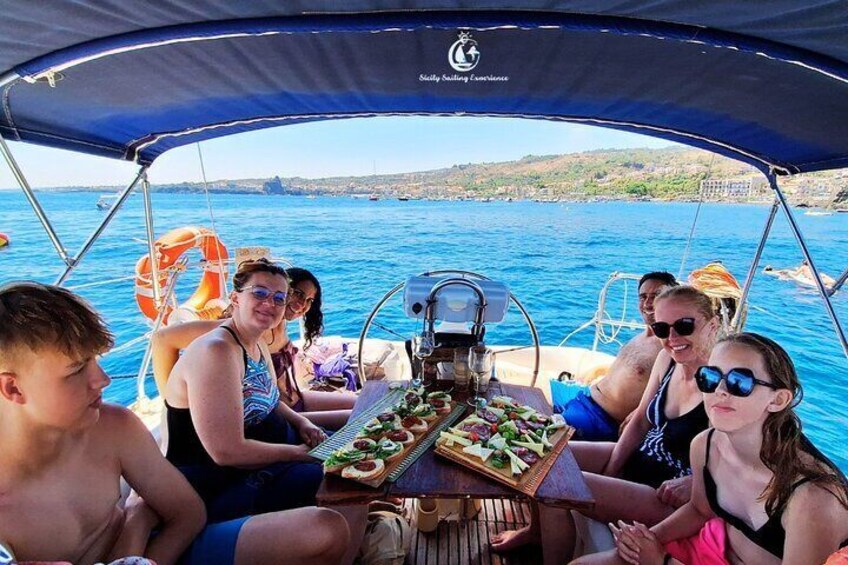 Full Day Sailing Tour Catania-Acitrezza