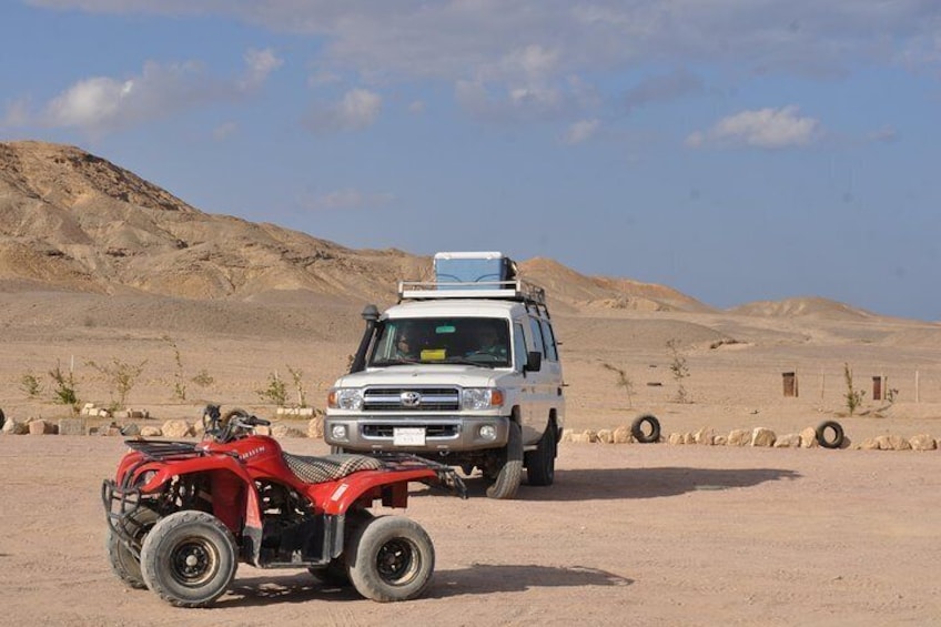Makadi Jeep Safari,Camel Ride & Bedouin Village Tour 