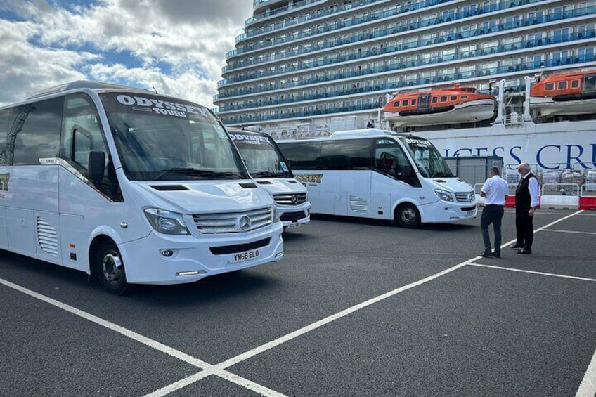 Staff waiting at Belfast Port