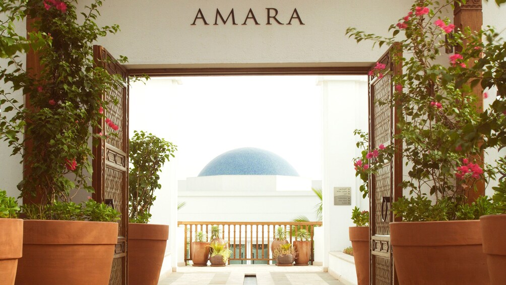 Show item 2 of 5. front entrance at Amara Spa in Abu Dhabi