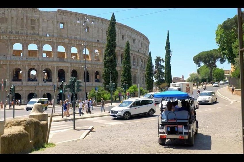 Golf Cart Tour admiring the beauty of Rome!