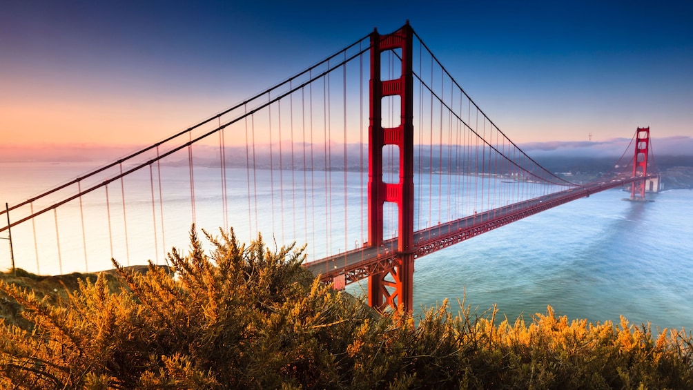 San Francisco's Golden Gate Bridge. 
