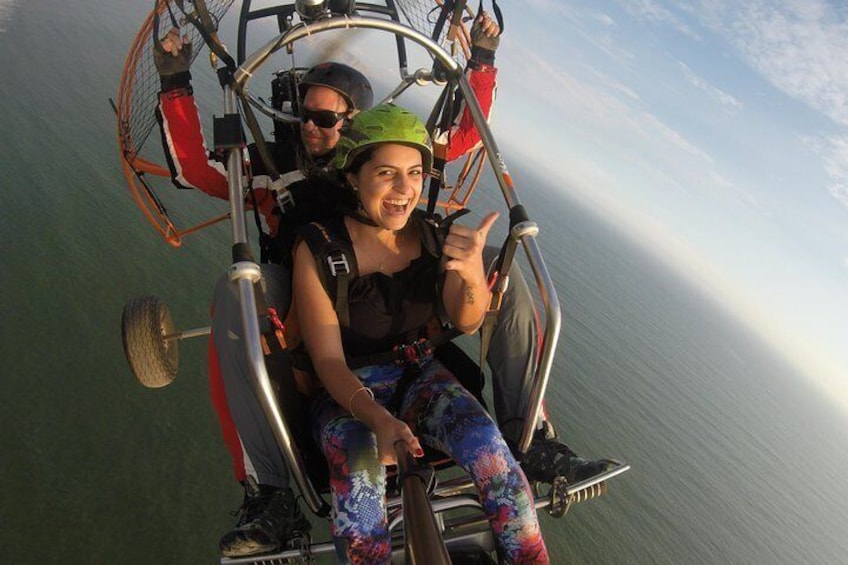 Paragliding flight on the Green Coast of Lima