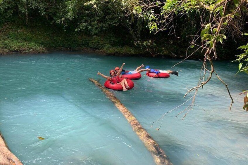 Tubing in Rio Celeste