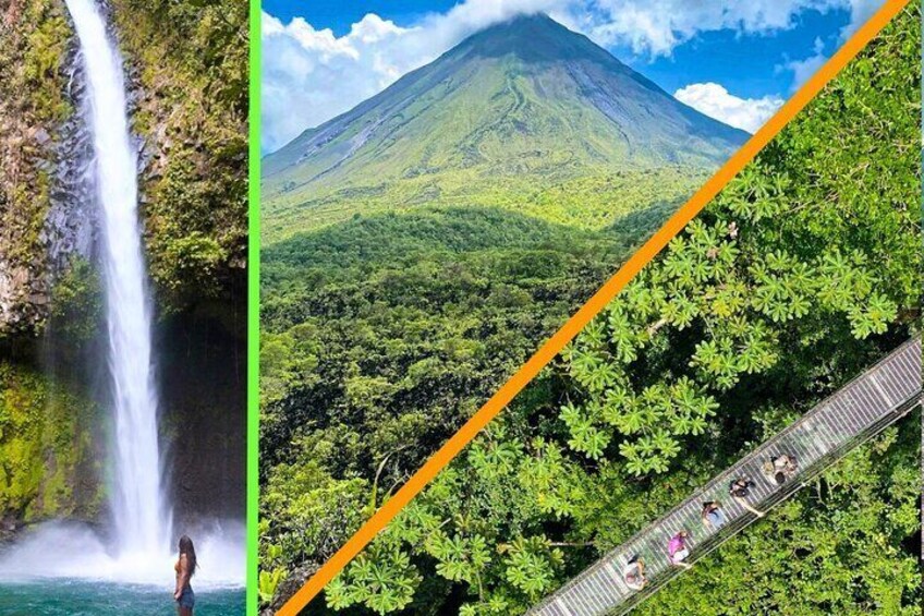 Full Combo Hike! Arenal Volcano, Hanging Bridges & La Fortuna Waterfall