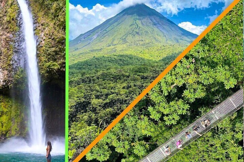 Full Combo Hike! Arenal Volcano, Hanging Bridges & La Fortuna Waterfall