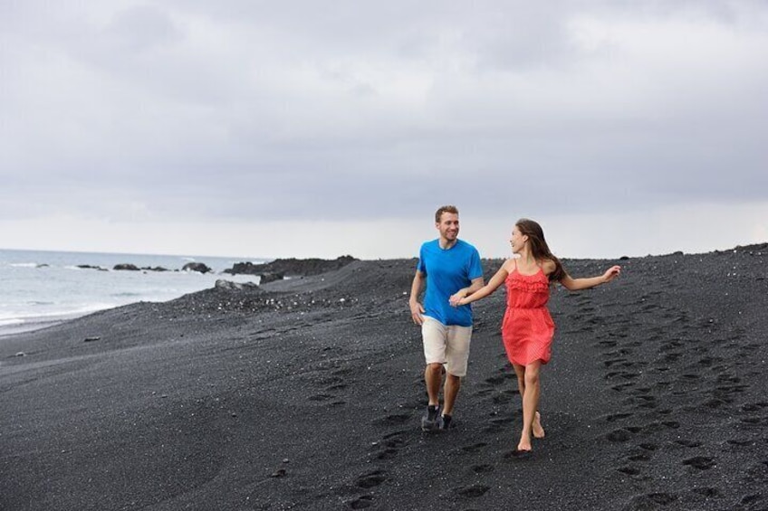 Newest formed black sand beach!