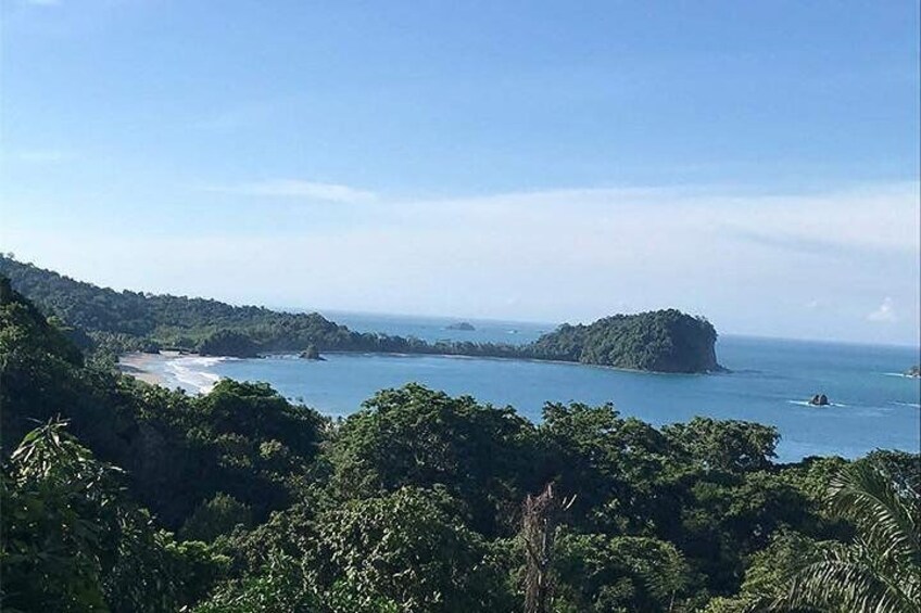 A view of the beach in the Manuel Antonio National Park