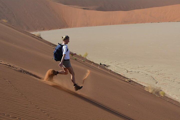 Running down the dunes