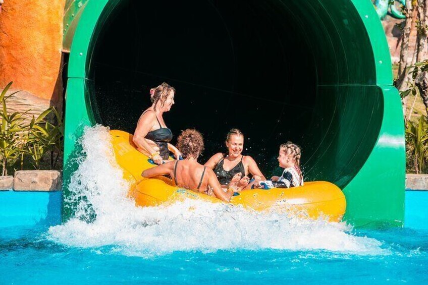 Having fun at the Water park