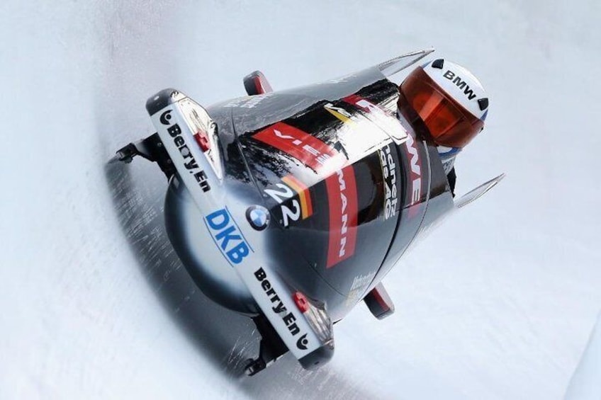 Latvia Bobsleigh and luge track ride experience (Summer Bob)