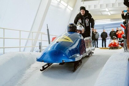 Latvia Bobsleigh and luge track ride experience