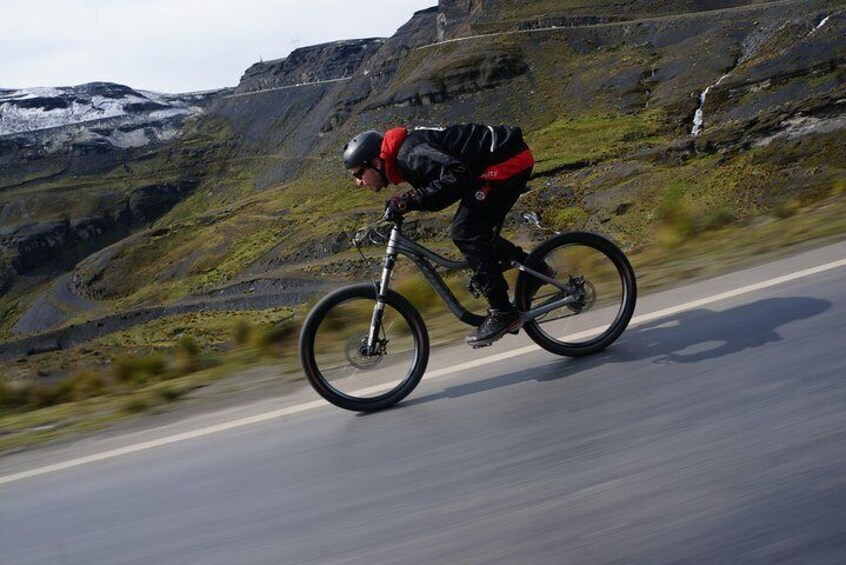 Get some speed on the upper tarmac section.