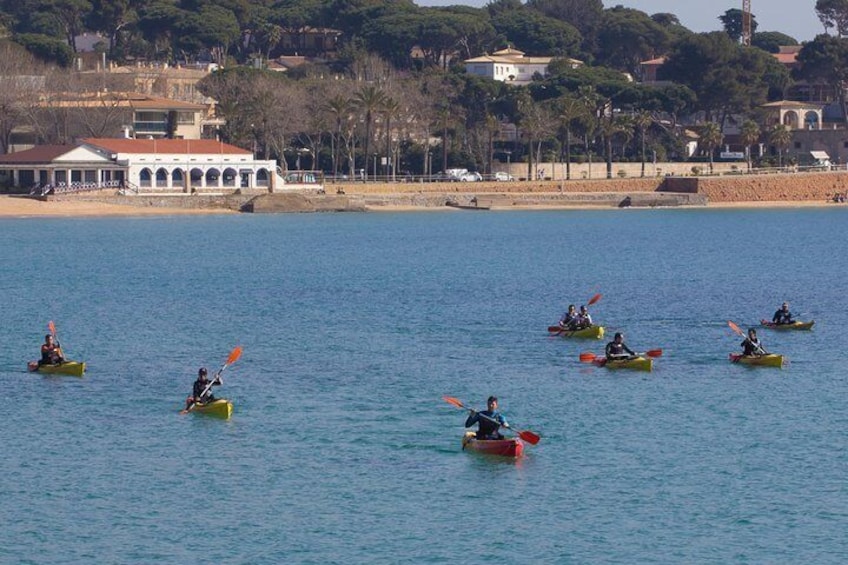 kayaking tour from the beach