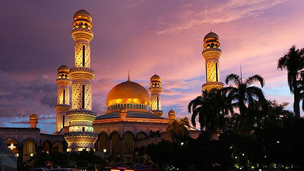 Show item 2 of 5. Sunset view of the Istana Nurul Iman