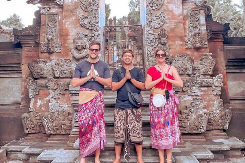 Ubud Monkey Forest - Jungle Swing Rice Terrace - Water Temple - Waterfall
