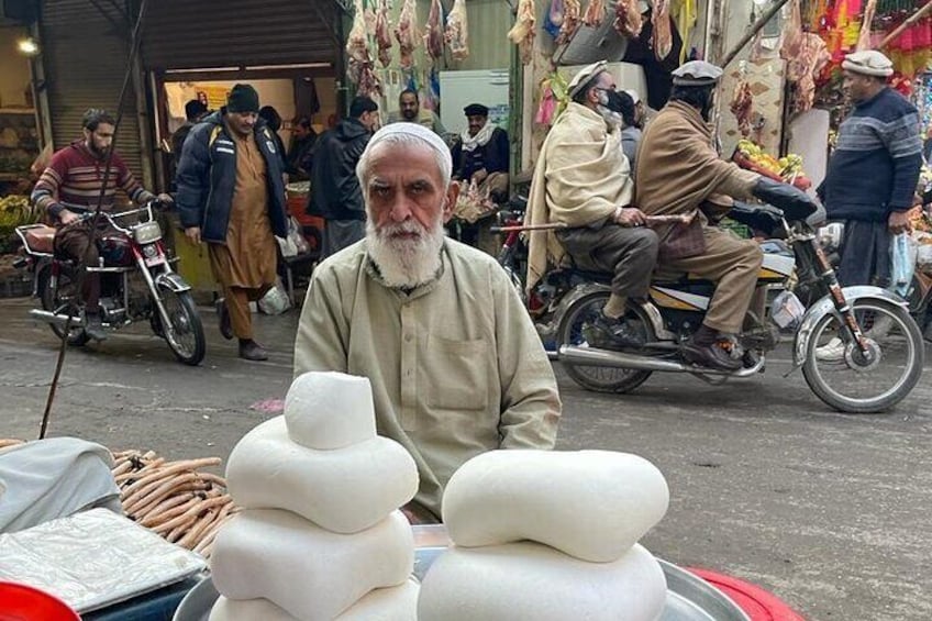 Cheese Seller at Qissa Khawani Bazaar 