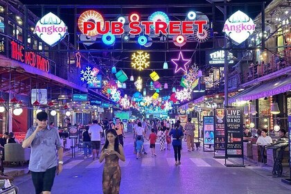 ( Gratuit eSim) Marché de nuit et pub rue Night Life visite à pied