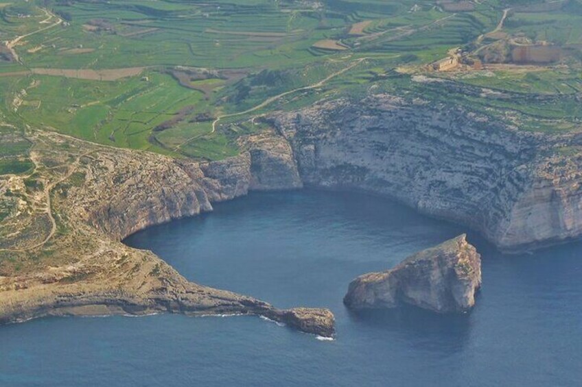 Private Aerial Tour with Winery Tasting Tour in Malta