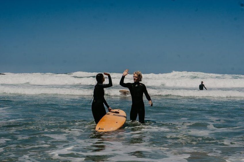 1hour surfing lessons in Victoria Bay & Wilderness