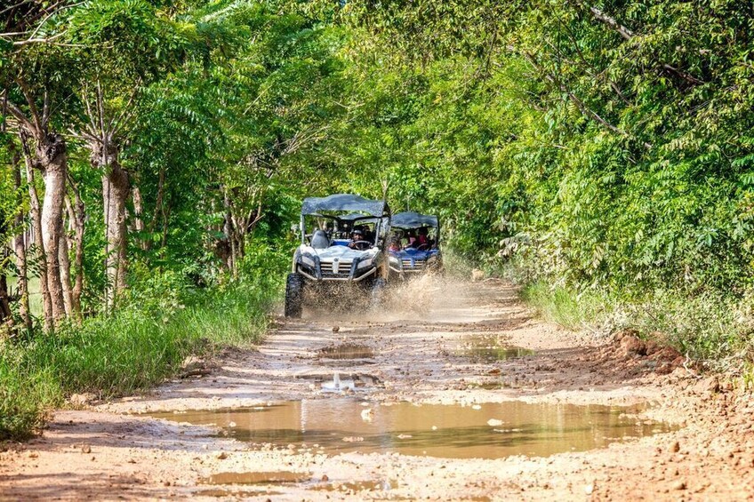 View of a group on the Macao Beach Buggy Safari