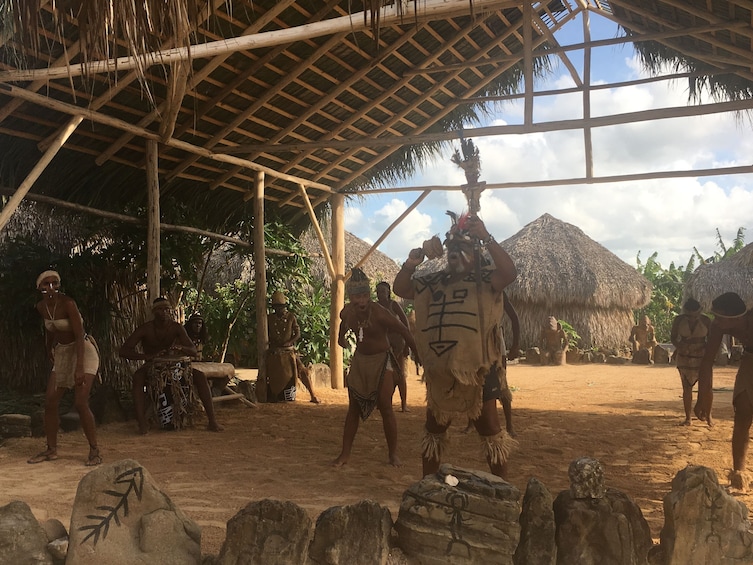 Locals at a village in Punta Cana 