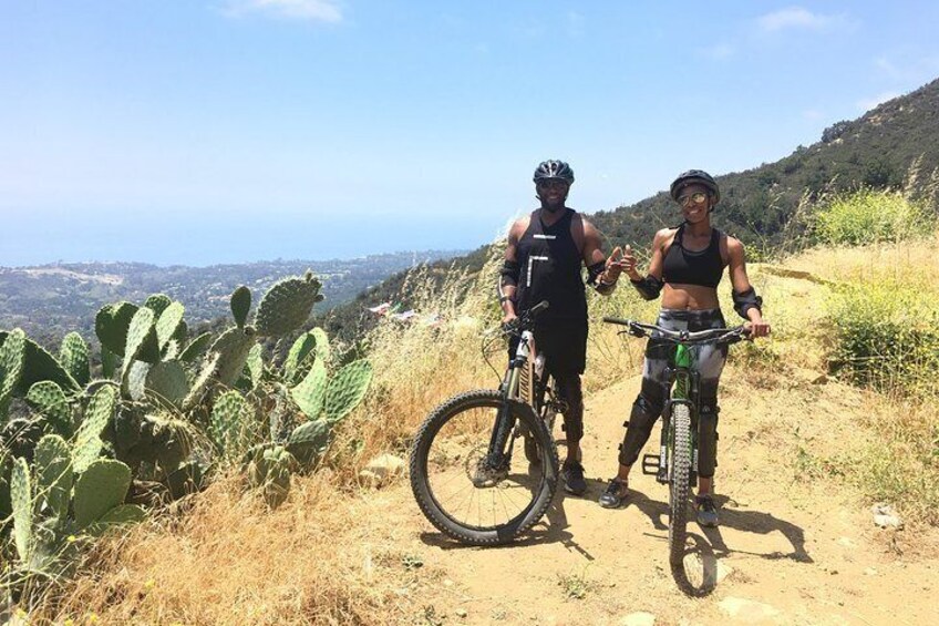 Amazing views on a Mountain Bike tour of Romero Canyon