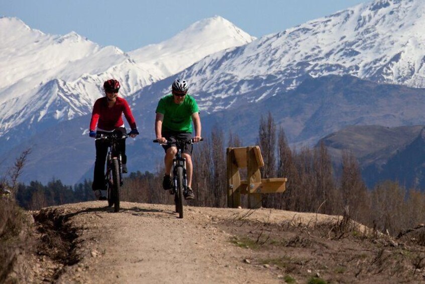 Snow capped mountains and smooth riding