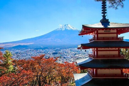 富士山と川口湖の観光絶景スポット1日観光バスツアー