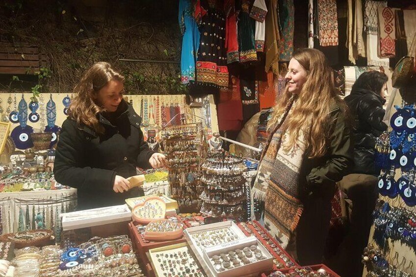 Souvenir shopping at Monal Resturnat is Islamabad, the shops outside the premises offer good range of locally made souvenirs 