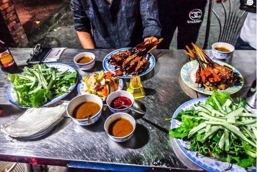 BBQ at Ba Le well