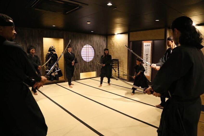 Samurai sword painting.