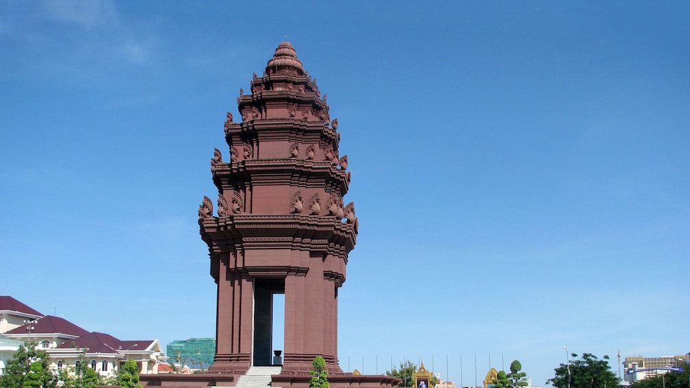 Stunning view of the Independence Monument in Phnom Penh 