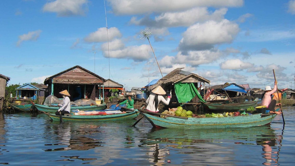 Small boats in Ho Chi Minh City