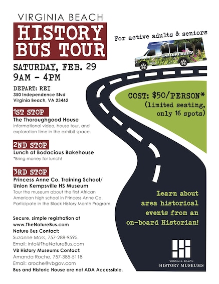Show item 1 of 1. Virginia Beach History Bus Tour