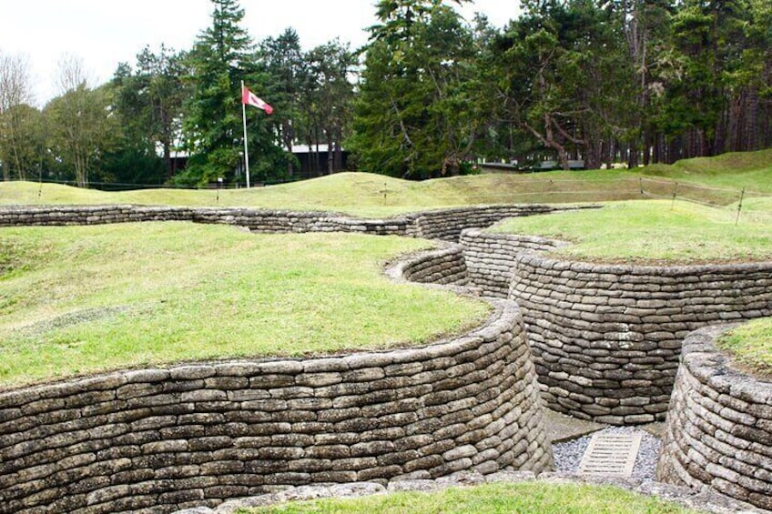 The trenches at Vimy Ridge