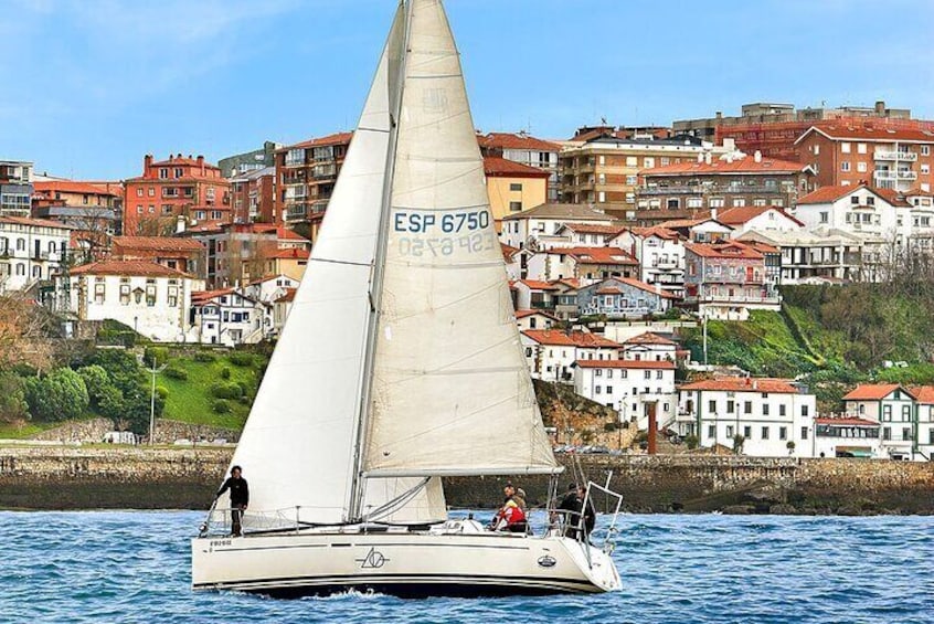 Getxo And Bizkaia Bridge From Bilbao