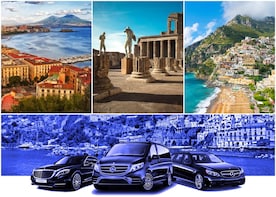 Transfer from Naples to Positano (or reverse) via Pompeii 2h