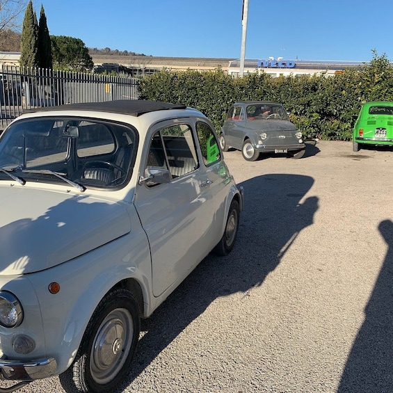 Vintage Fiat 500 Tuscany Drive with Winery Lunch 